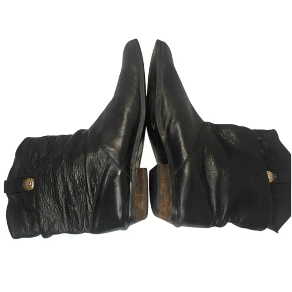 Black Vintage Dingo leather Booties sz 9.5